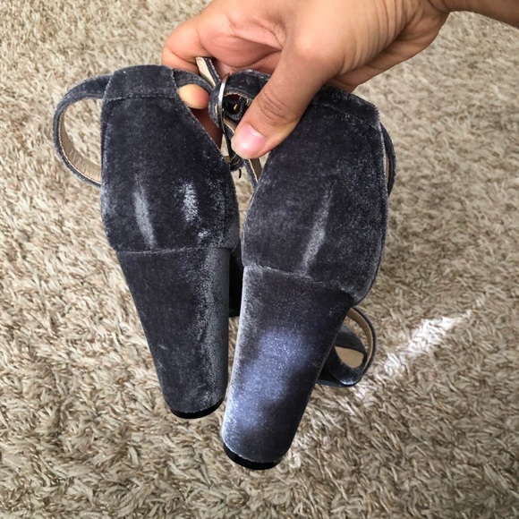 BAMBOO crushed velvet block heels - Picture 5 of 6